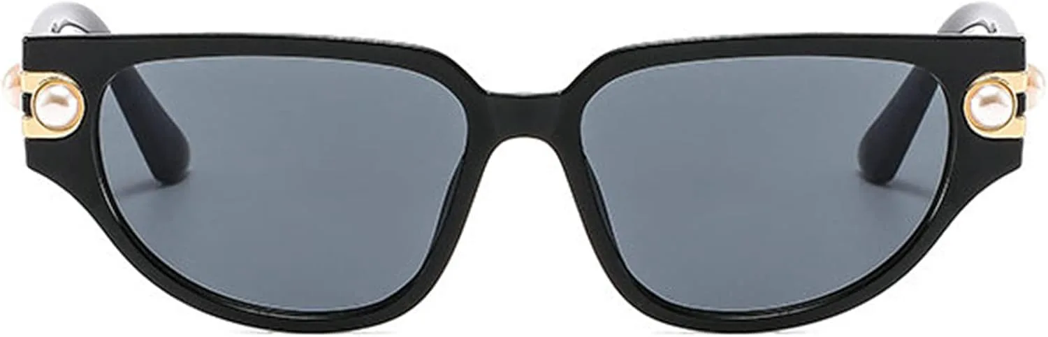 Willochra Модные черные жемчужные солнцезащитные очки для женщин Милые очки «кошачий глаз» Солнцезащитные очки конфетных цветов для вечеринок, 2pcs-black&khaki
Willochra Модные черные жемчужные солнцезащитные очки для женщин Милые очки «кошачий глаз» Солнцезащитные очки конфетных цветов для вечеринок, 2pcs-black&khaki