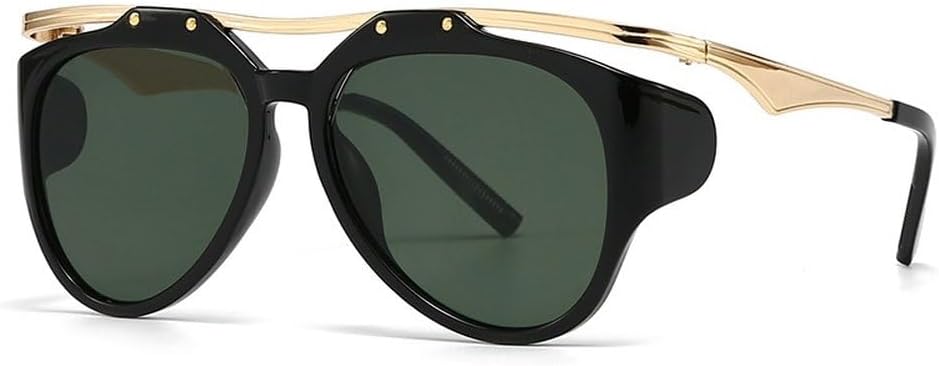 Модные женские солнцезащитные очки-пилот с двойной перемычкой, ретро-градиентные солнцезащитные очки с защитой от УФ-излучения UV400, модные и уникальные мужские солнцезащитные очки SKFGNX, Black Dark Green
Модные женские солнцезащитные очки-пилот с двойной перемычкой, ретро-градиентные солнцезащитные очки с защитой от УФ-излучения UV400, модные и уникальные мужские солнцезащитные очки SKFGNX, Black Dark Green