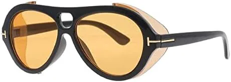 Ветрозащитные очки в стиле стимпанк 2026 года для мужчин и женщин, модные солнцезащитные очки с защитой от УФ-излучения UV400, винтажные очки MTZJH, Yellow
Ветрозащитные очки в стиле стимпанк 2026 года для мужчин и женщин, модные солнцезащитные очки с защитой от УФ-излучения UV400, винтажные очки MTZJH, Yellow