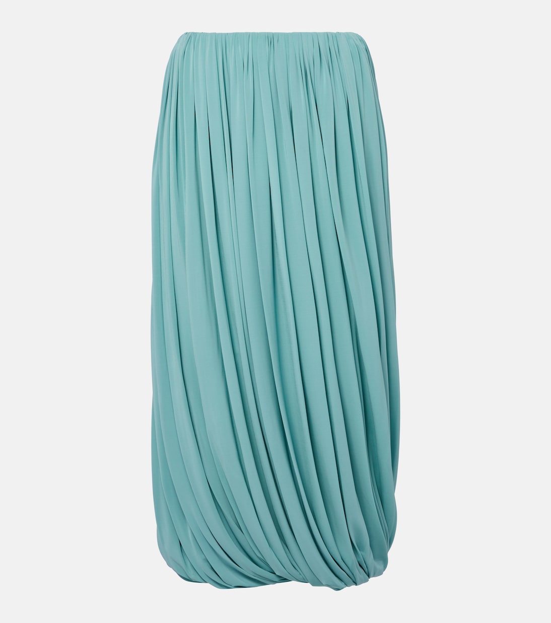 Юбка миди из джерси со сборками Alaïa, Bleu Ocean
Юбка миди из джерси со сборками Alaïa, Bleu Ocean