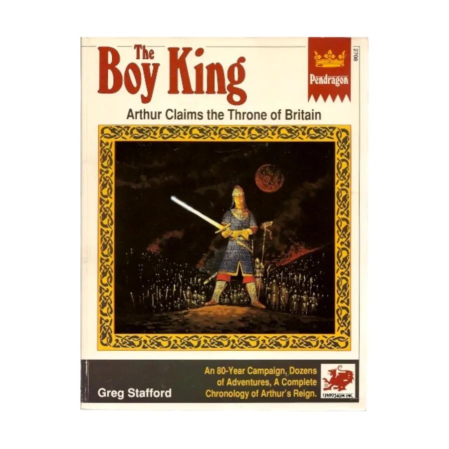 Boy King (1st Edition), Pendragon (Chaosium), мягкая обложка
Boy King (1st Edition), Pendragon (Chaosium), мягкая обложка