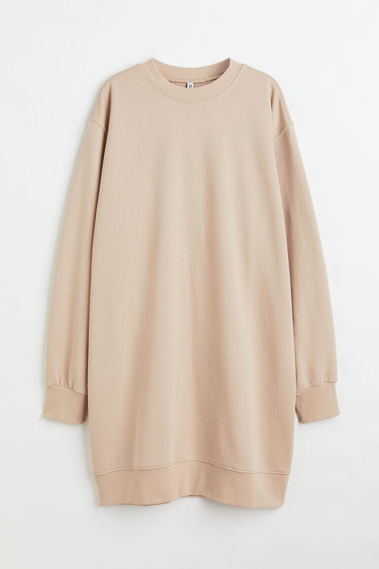 Платье-толстовка H&M, бежевый
Платье-толстовка H&M, бежевый