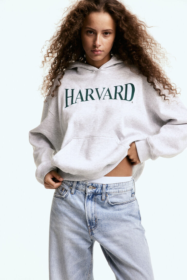 Толстовка оверсайз с мотивом H&M, серый
Толстовка оверсайз с мотивом H&M, серый