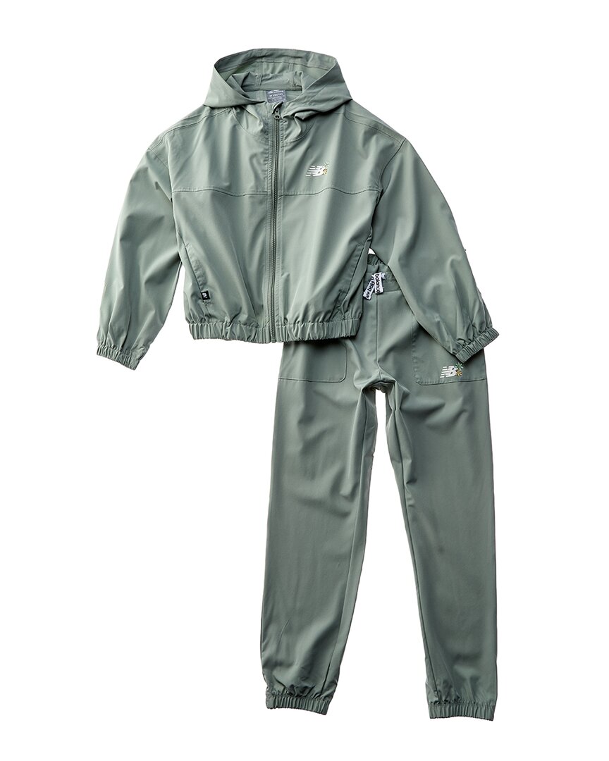 New Balance Комплект куртки и брюк, зеленый
New Balance Комплект куртки и брюк, зеленый