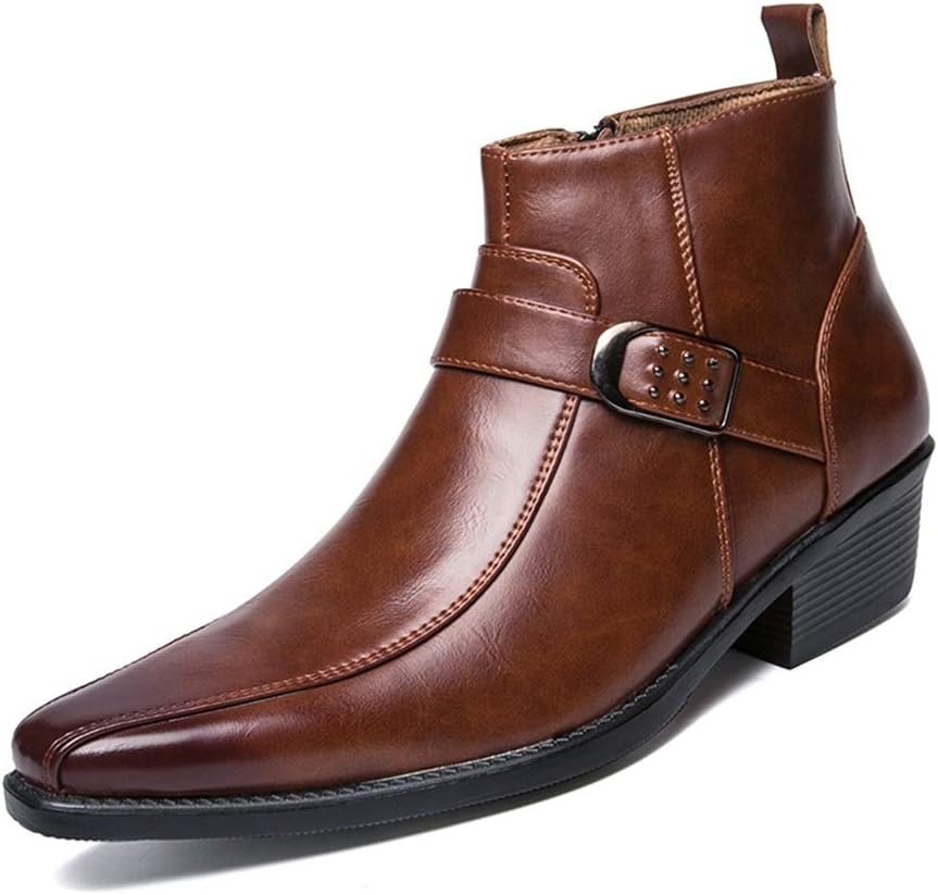 Мужские ботинки Battle Men Модные ботинки на щиколотку Повседневные с пряжкой Декор Заостренный носок Боковая молния Высокие модные ботинки (Цвет: черный, размер: 9.5 US)
Мужские ботинки Battle Men Модные ботинки на щиколотку Повседневные с пряжкой Декор Заостренный носок Боковая молния Высокие модные ботинки (Цвет: черный, размер: 9.5 US)