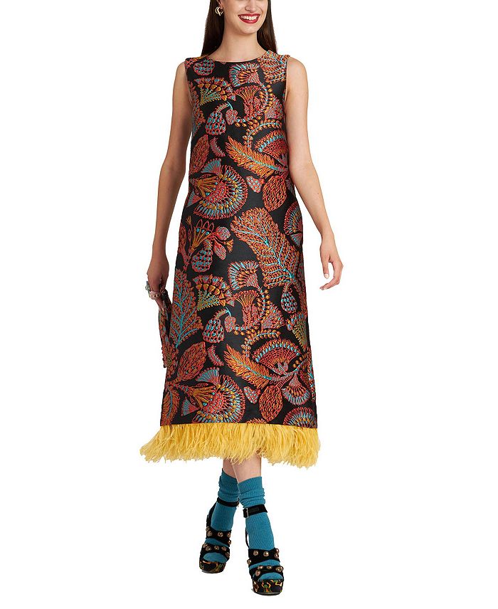 Платье-колонна (с перьями) жаккардовый сикомор черный La DoubleJ
Платье-колонна (с перьями) жаккардовый сикомор черный La DoubleJ