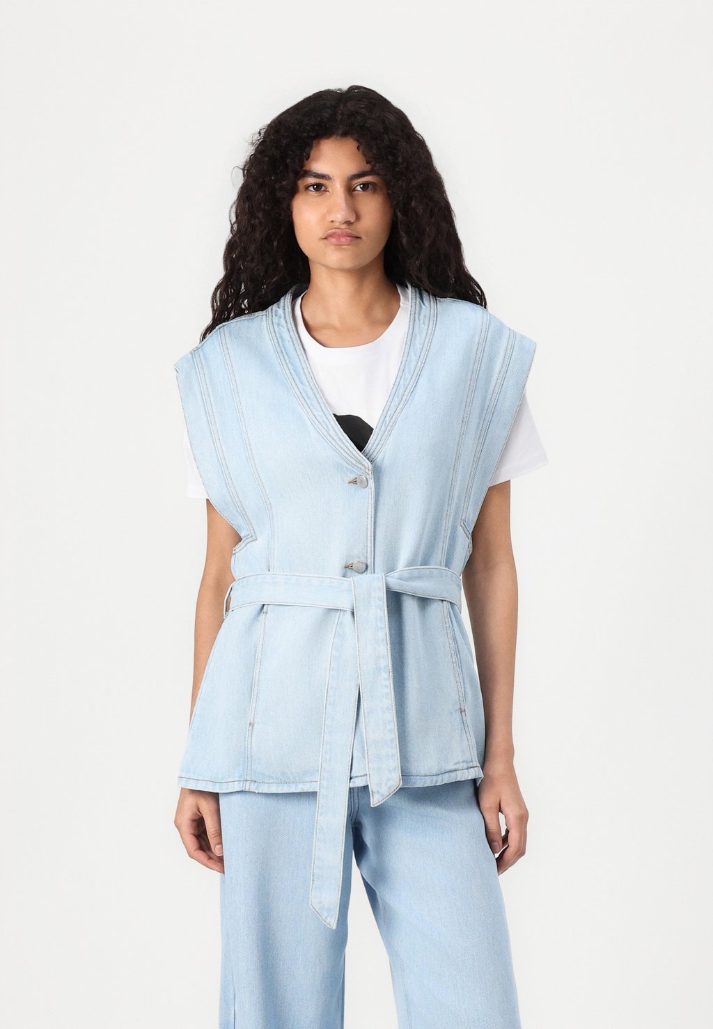 Жилет JOSEPHINE RUE MSCH Copenhagen, светло-голубой 
Жилет JOSEPHINE RUE MSCH Copenhagen, светло-голубой