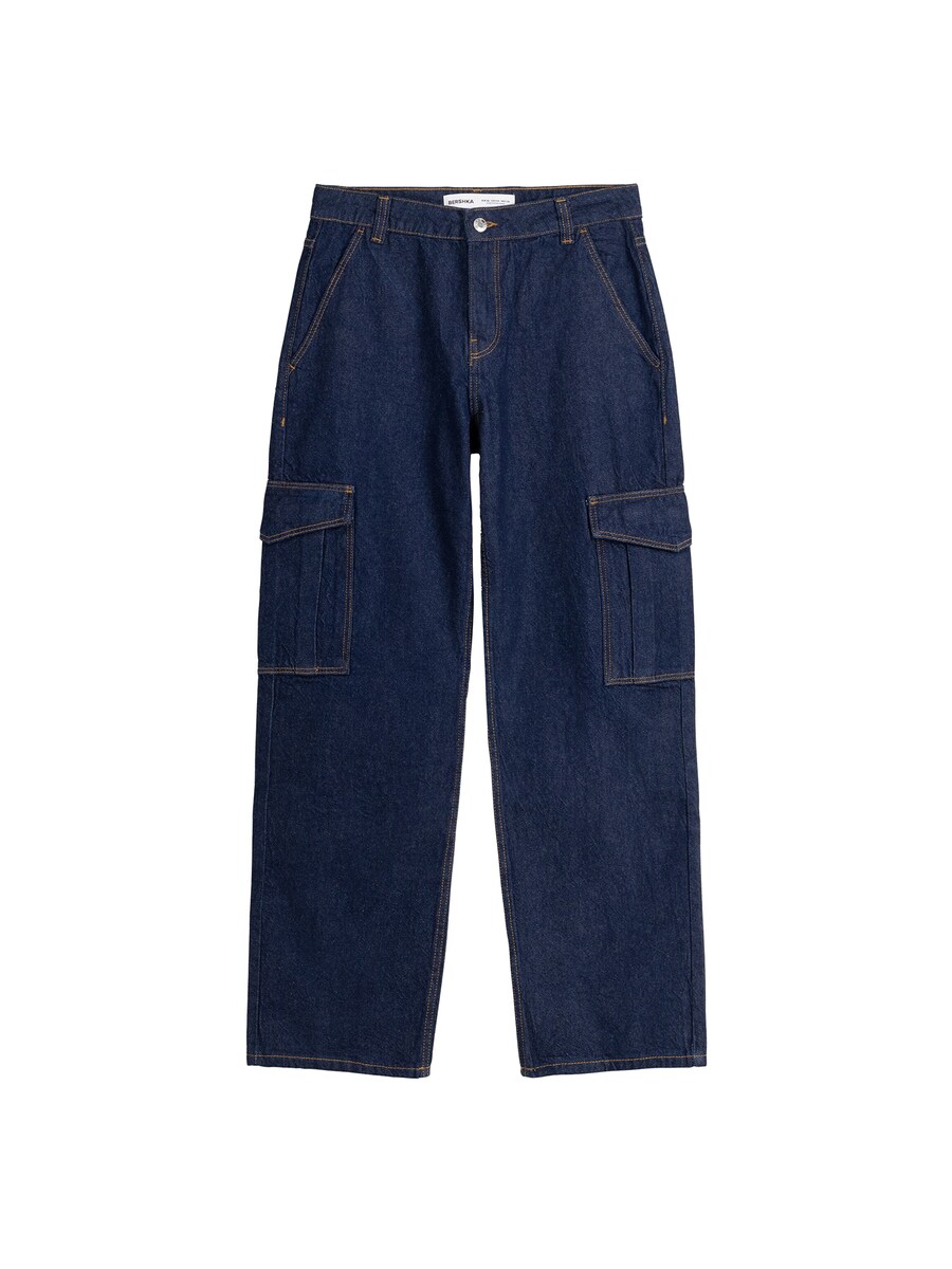 Джинсы-карго свободного кроя Bershka, темно-синий
Джинсы-карго свободного кроя Bershka, темно-синий
