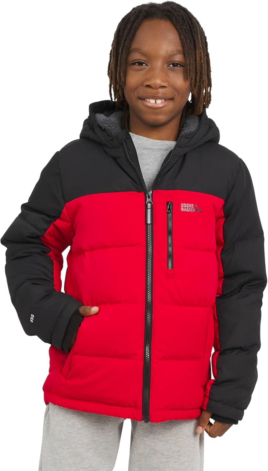 Классический утепленный пуховик Eddie Bauer для мальчиков с капюшоном и подкладкой из искусственного меха, Lychee
Классический утепленный пуховик Eddie Bauer для мальчиков с капюшоном и подкладкой из искусственного меха, Lychee