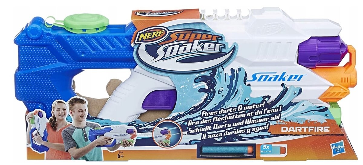 Nerf Super Soaker Dartfire ВОДНЫЙ ПИСТОЛЕТ ДЛЯ ДРОТИКОВ Hasbro
Nerf Super Soaker Dartfire ВОДНЫЙ ПИСТОЛЕТ ДЛЯ ДРОТИКОВ Hasbro