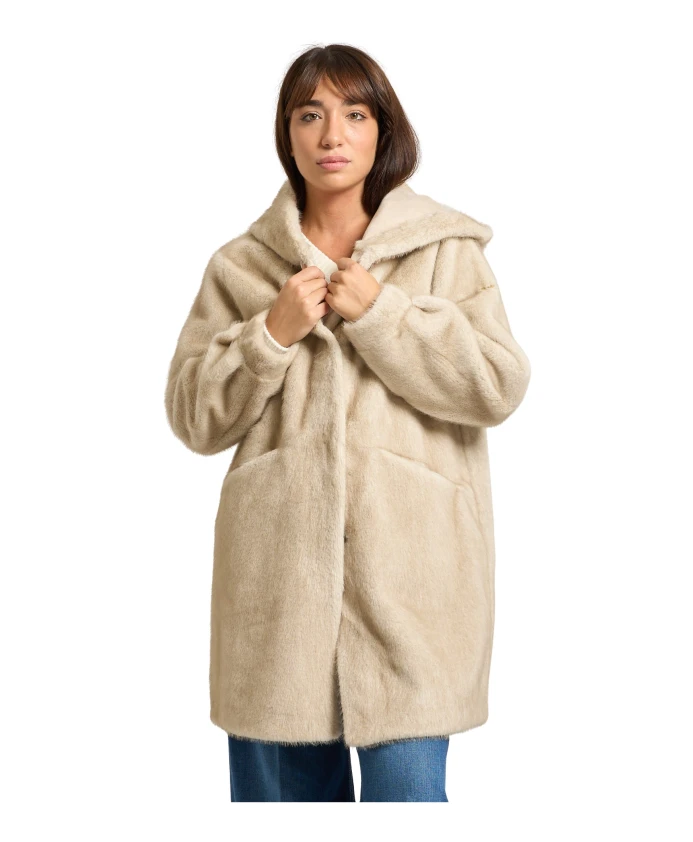 Бежевое длинное пальто с капюшоном Yes Zee, бежевый
Бежевое длинное пальто с капюшоном Yes Zee, бежевый