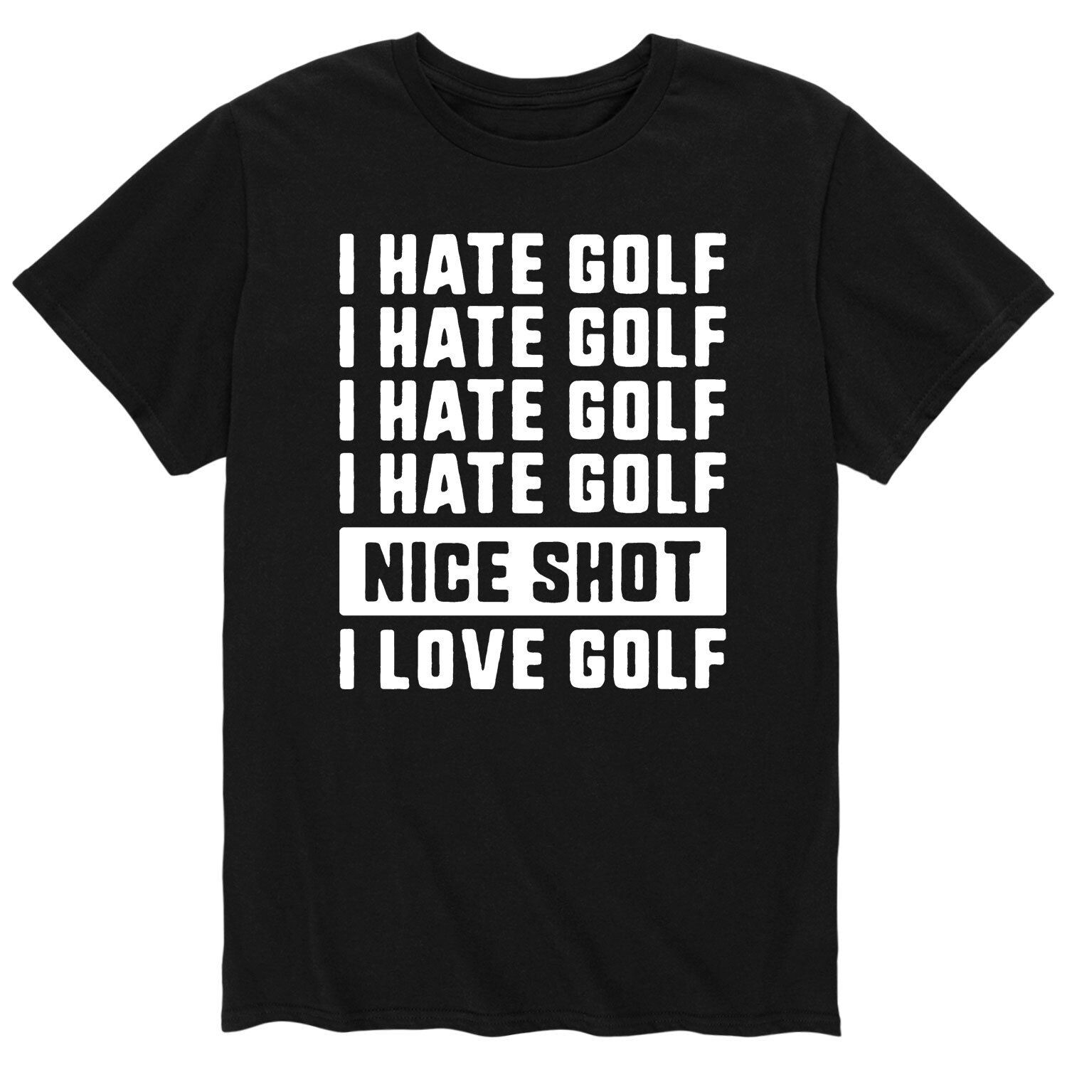 Мужская футболка I Hate Golf Nice Shot I Love Golf Licensed Character
Мужская футболка I Hate Golf Nice Shot I Love Golf Licensed Character