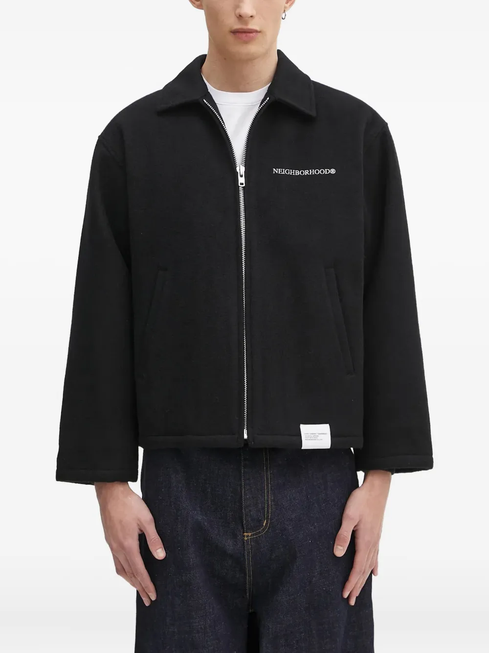 Куртка-рубашка Melton на молнии с логотипом Neighborhood, черный
Куртка-рубашка Melton на молнии с логотипом Neighborhood, черный