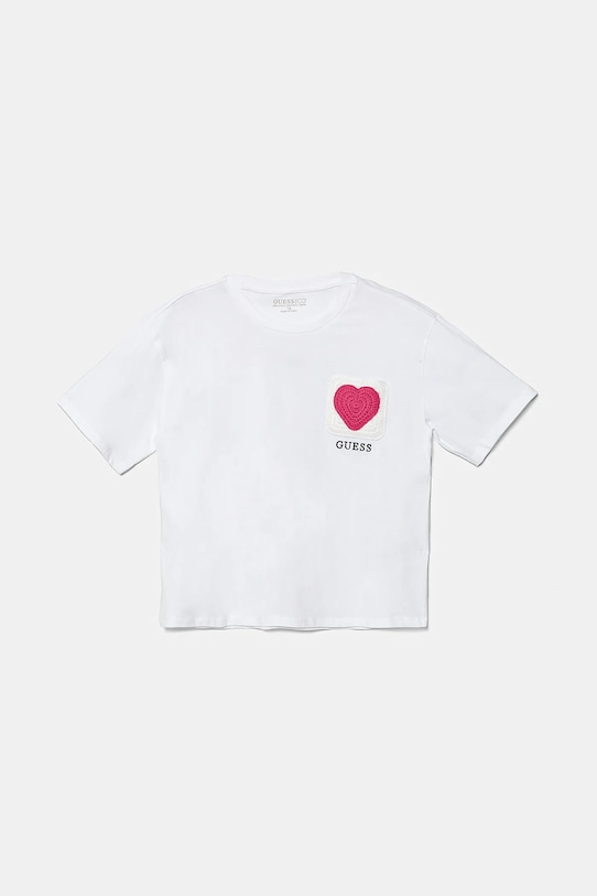 Детская хлопковая футболка Guess, белый
Детская хлопковая футболка Guess, белый