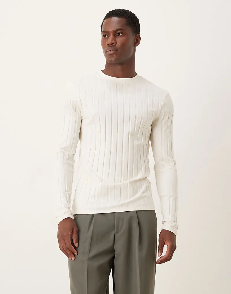 Футболка ASOS DESIGN облегающего кроя с длинными рукавами кремового цвета в широкую резинку
Футболка ASOS DESIGN облегающего кроя с длинными рукавами кремового цвета в широкую резинку