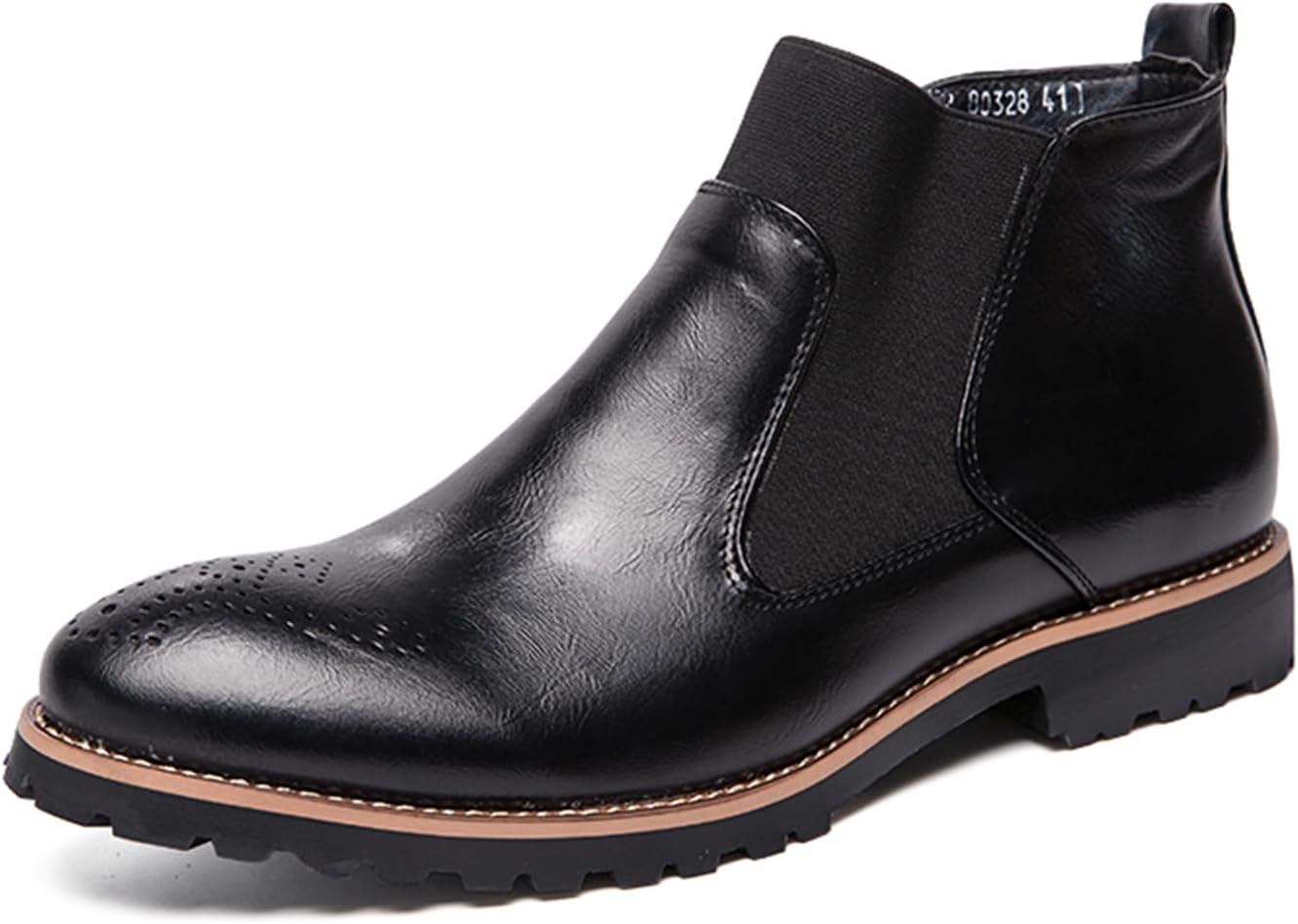 Мужские кожаные ботинки челси, деловые ботинки для мужчин, с крыльями и перфорацией, формальные, для бизнеса и повседневной носки, ботильоны Abborora, черный
Мужские кожаные ботинки челси, деловые ботинки для мужчин, с крыльями и перфорацией, формальные, для бизнеса и повседневной носки, ботильоны Abborora, черный