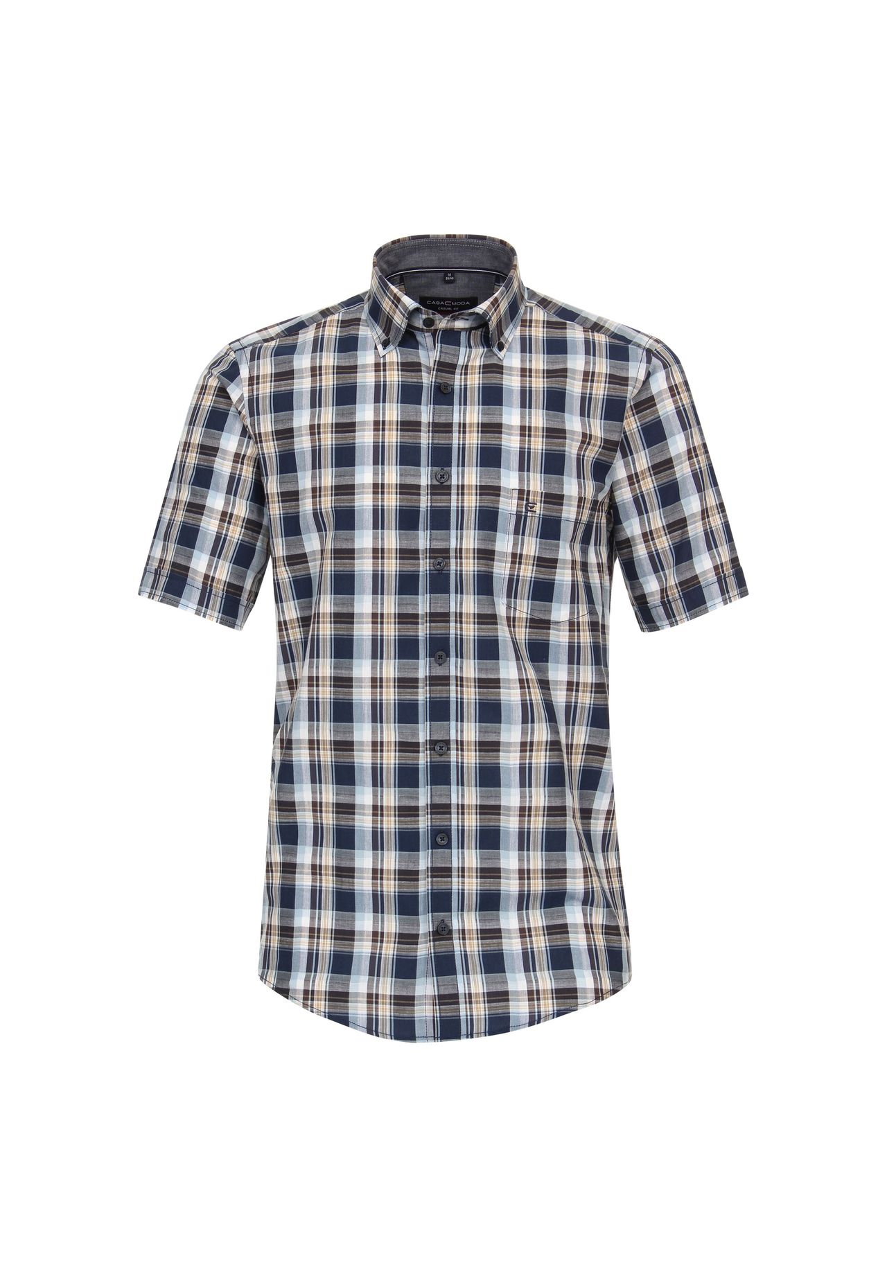 Мужская повседневная рубашка в клетку с короткими рукавами, повседневного кроя CASAMODA, темно-синий
Мужская повседневная рубашка в клетку с короткими рукавами, повседневного кроя CASAMODA, темно-синий