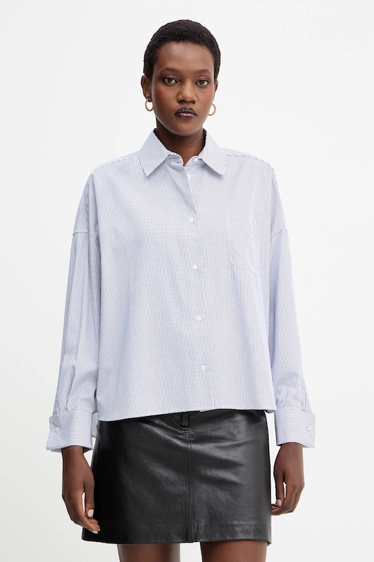 Хлопковая рубашка ARTURO Weekend Max Mara, темно-синий
Хлопковая рубашка ARTURO Weekend Max Mara, темно-синий