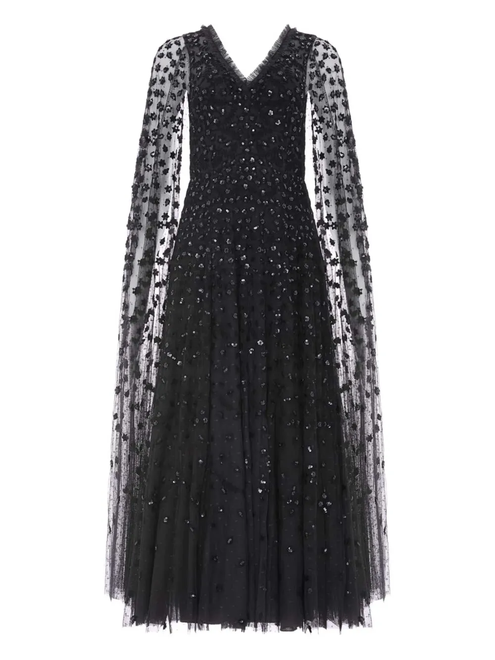 Макси-платье с вышитыми цветами Needle & Thread, черный
Макси-платье с вышитыми цветами Needle & Thread, черный