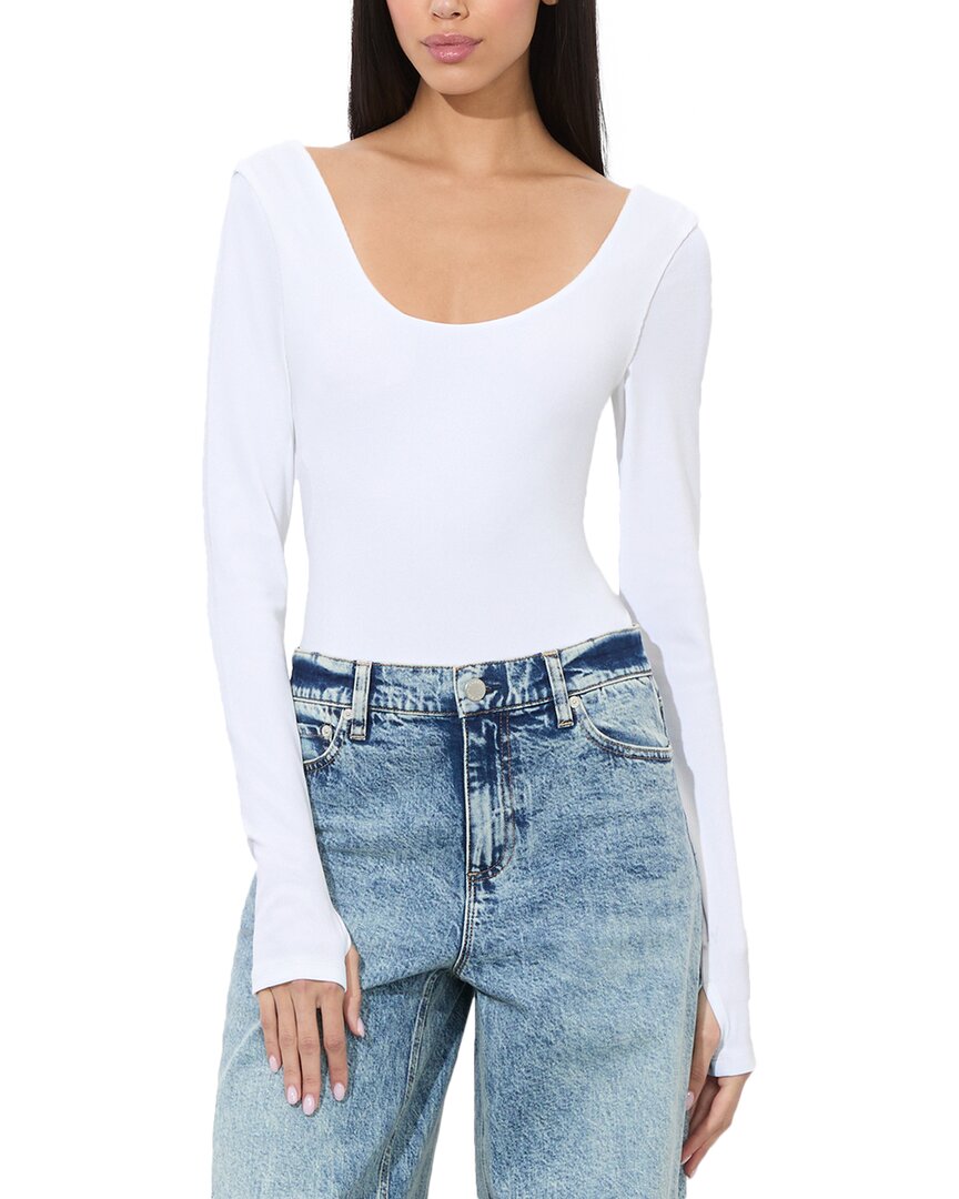 Alice + Olivia Боди Rhys, белый
Alice + Olivia Боди Rhys, белый