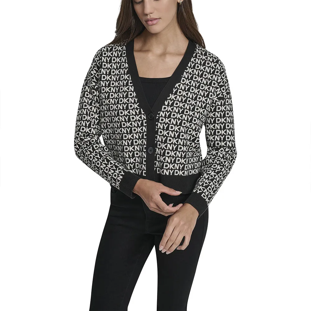 Кардиган DKNY Logo Jacquard Long, серый
Кардиган DKNY Logo Jacquard Long, серый