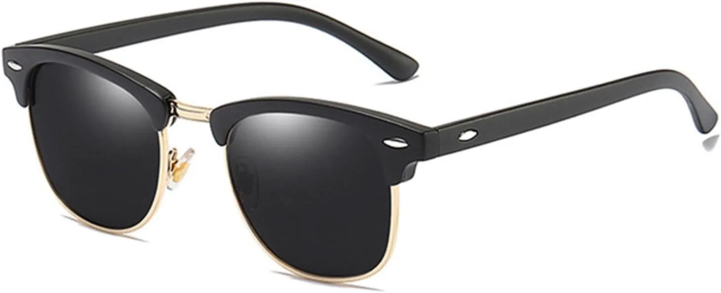 Классические поляризованные солнцезащитные очки в полуободковой оправе для мужчин и женщин, ретро, черные, с антибликовым покрытием SZVVBKK, Black Gold Black
Классические поляризованные солнцезащитные очки в полуободковой оправе для мужчин и женщин, ретро, черные, с антибликовым покрытием SZVVBKK, Black Gold Black