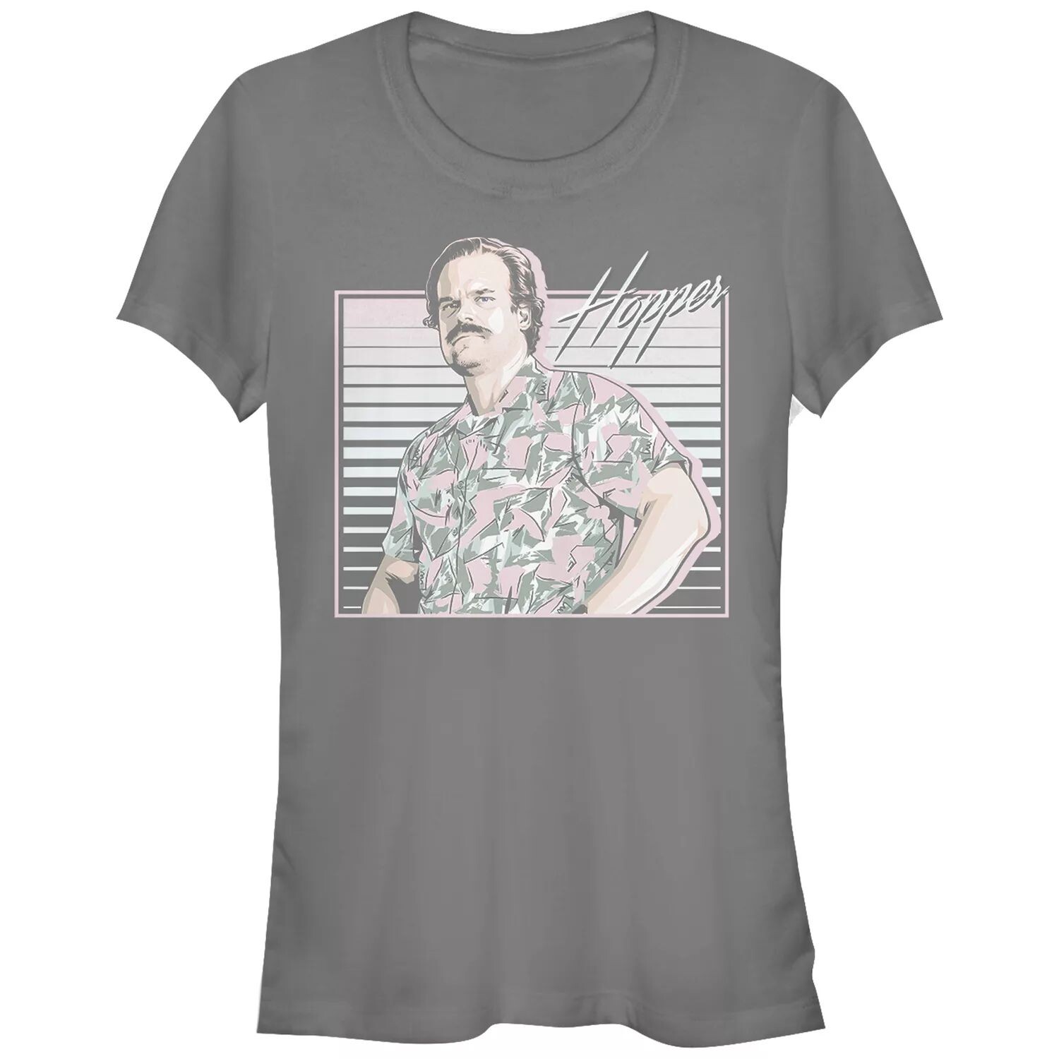 Футболка с рисунком «Stranger Things Hopper» для юниоров и гавайским затвором Licensed Character
Футболка с рисунком «Stranger Things Hopper» для юниоров и гавайским затвором Licensed Character