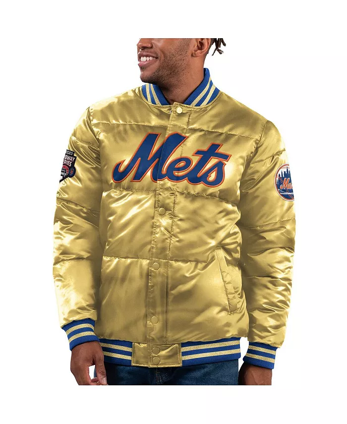 Мужская куртка New York Mets 2023 Subway Series Bronx Bomber на молнии, золотистая Starter
Мужская куртка New York Mets 2023 Subway Series Bronx Bomber на молнии, золотистая Starter