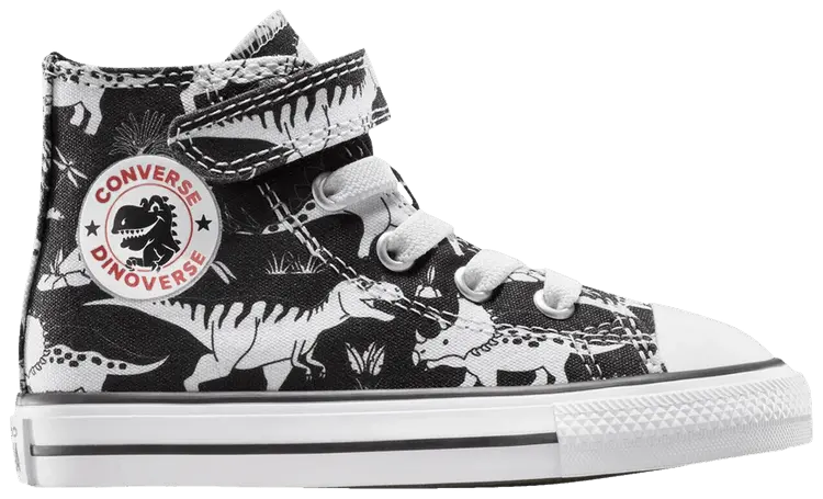 Кроссовки Converse Chuck Taylor All Star EasyOn High TD 'Dino Party', черный 
Кроссовки Converse Chuck Taylor All Star EasyOn High TD 'Dino Party', черный