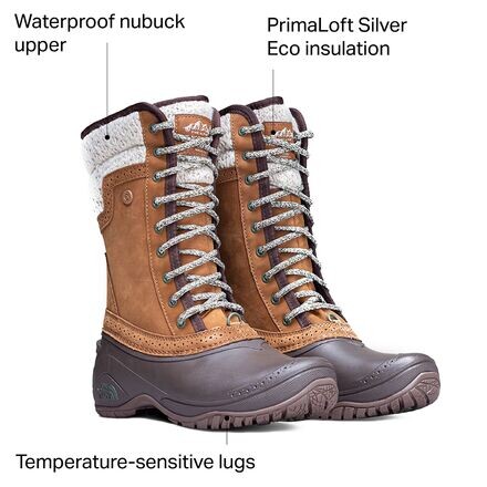 Ботинки среднего размера Shelista II женские The North Face, цвет Dachshund Brown/Demitasse Brown
Ботинки среднего размера Shelista II женские The North Face, цвет Dachshund Brown/Demitasse Brown