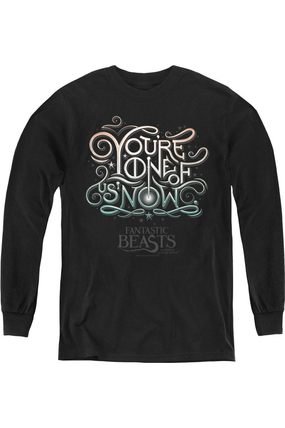 Фантастические твари Один из нас молодежная футболка с длинным рукавом Gildan, черный
Фантастические твари Один из нас молодежная футболка с длинным рукавом Gildan, черный