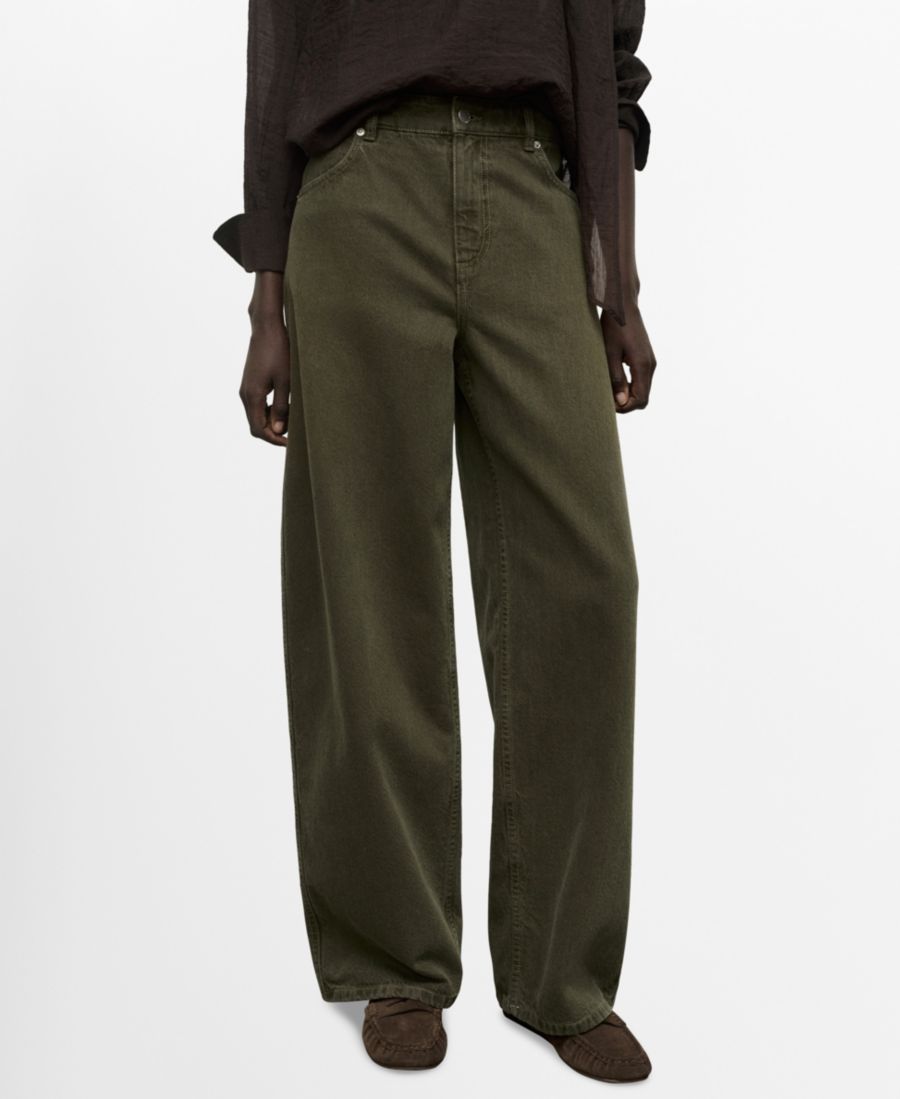 Женские джинсы-бочонки с низкой посадкой MANGO, Khaki
Женские джинсы-бочонки с низкой посадкой MANGO, Khaki