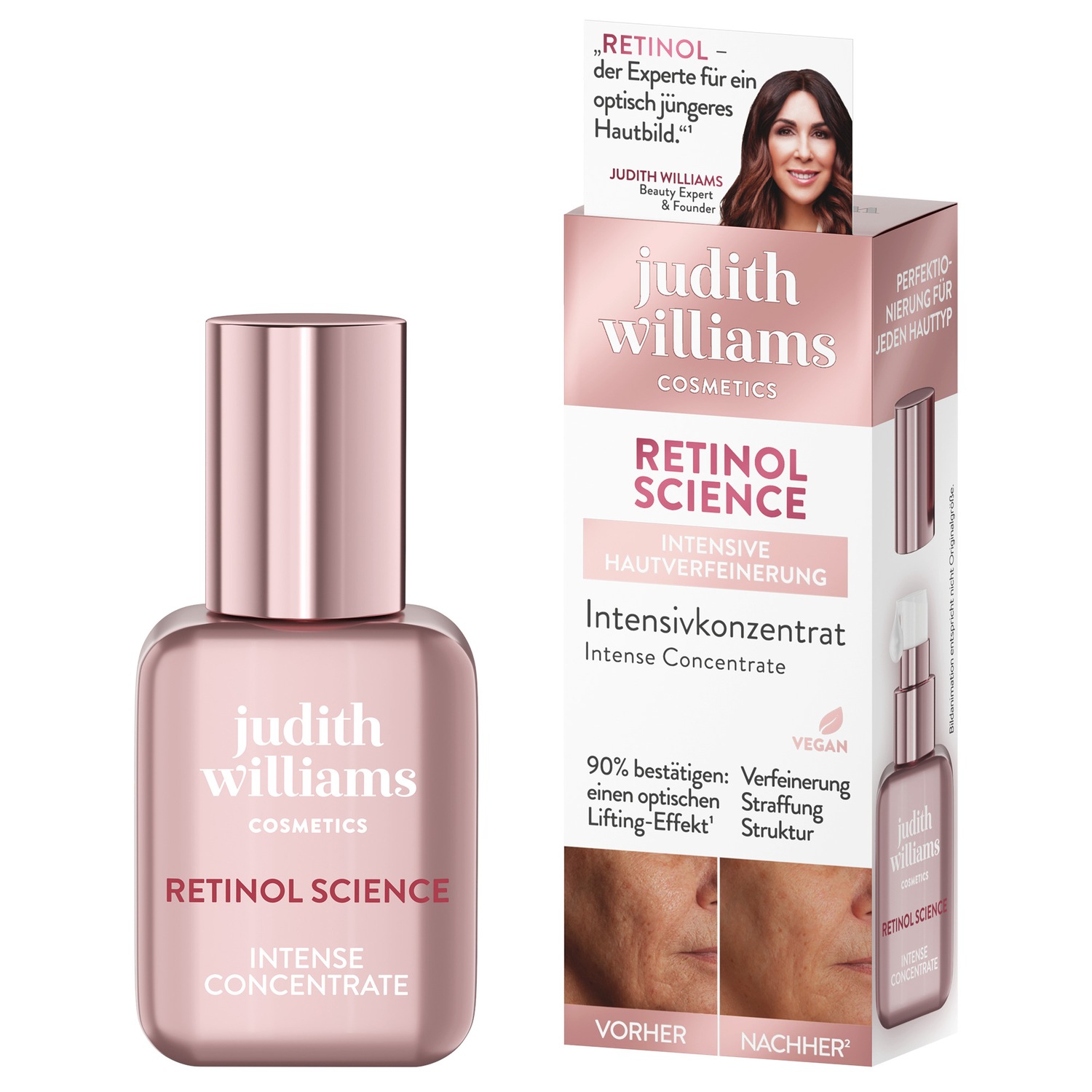 Сыворотка для лица retinol-konzentrat für ein jüngeres hautbild Judith Williams Cosmetics, объем 30 мл
Сыворотка для лица retinol-konzentrat für ein jüngeres hautbild Judith Williams Cosmetics, объем 30 мл