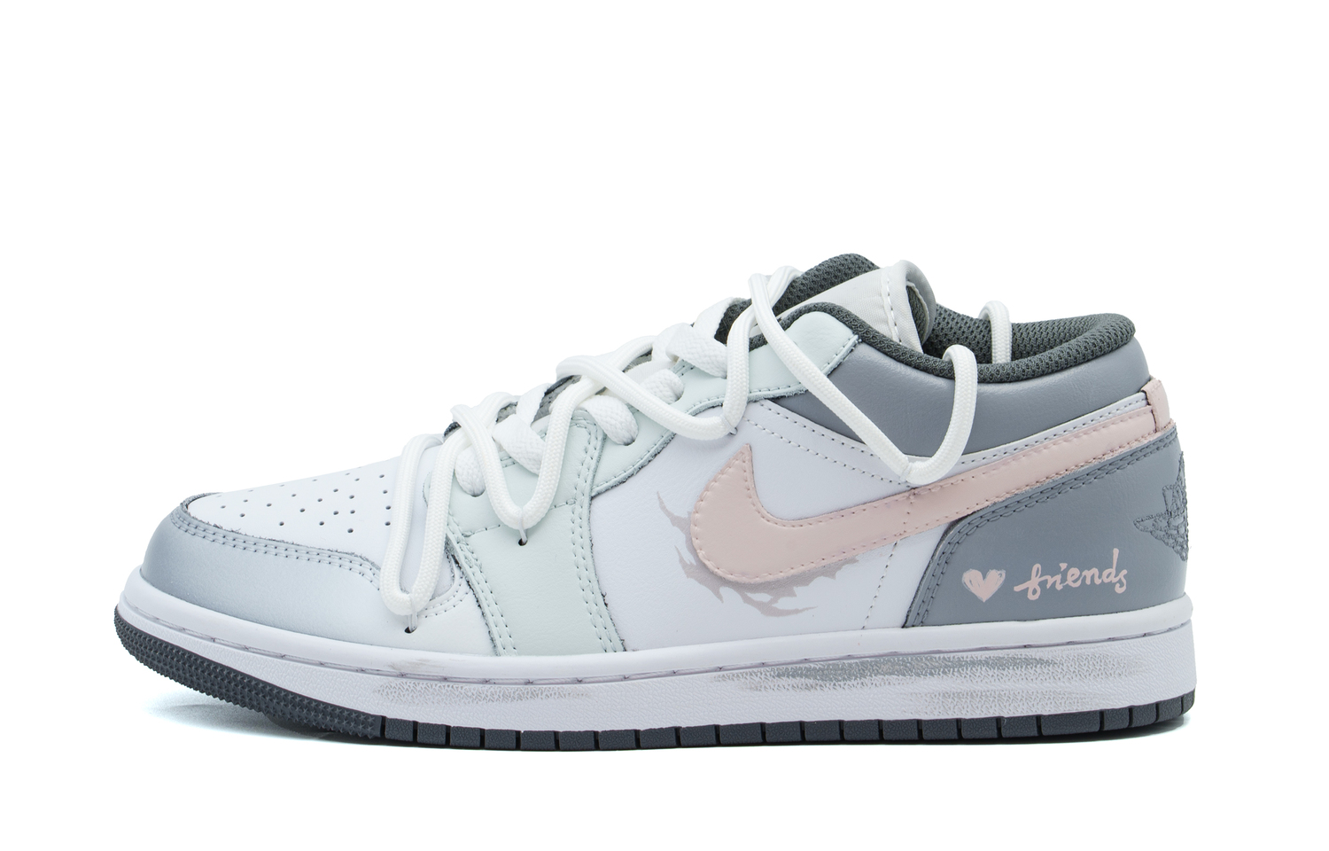 Детские баскетбольные кроссовки Air 1 Grade School Jordan, серый розовый
Детские баскетбольные кроссовки Air 1 Grade School Jordan, серый розовый