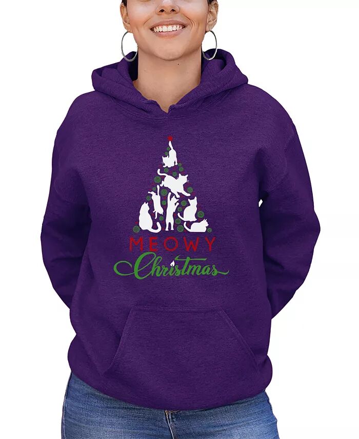 Женская толстовка с капюшоном Meowy Christmas Tree Word Art LA Pop Art, фиолетовый
Женская толстовка с капюшоном Meowy Christmas Tree Word Art LA Pop Art, фиолетовый