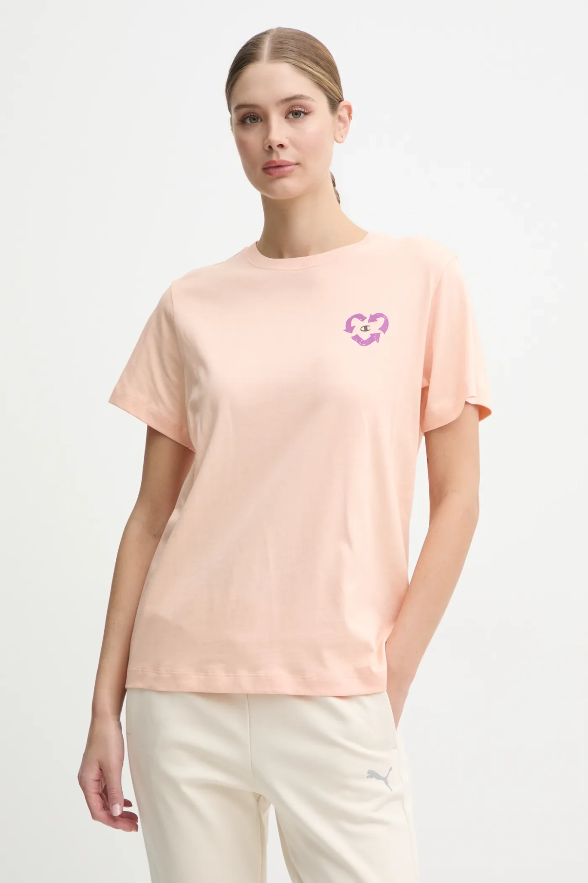 Хлопковая футболка Champion, оранжевый 
Хлопковая футболка Champion, оранжевый