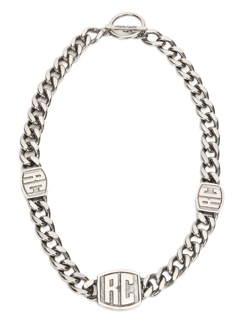 Цепочка на шею с монограммой Roberto Cavalli, серебяный
Цепочка на шею с монограммой Roberto Cavalli, серебяный