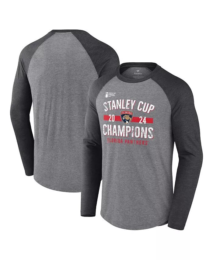 Мужская футболка Heather Gray Florida Panthers 2024 Stanley Cup Champions Throwback Tri-Blend Raglan с длинным рукавом Fanatics
Мужская футболка Heather Gray Florida Panthers 2024 Stanley Cup Champions Throwback Tri-Blend Raglan с длинным рукавом Fanatics