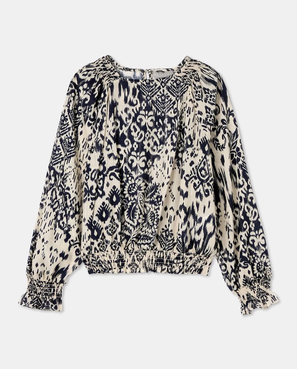 Свободная блузка из вискозы с люрексом и длинным рукавом Coconut El Corte Inglés, белый
Свободная блузка из вискозы с люрексом и длинным рукавом Coconut El Corte Inglés, белый