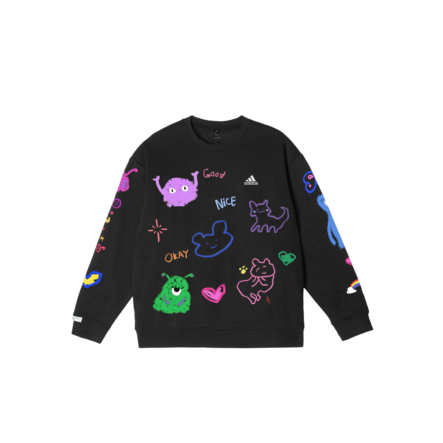 Adidas LABEL Свитшот Unisex Black Crew Neck Moderate
Adidas LABEL Свитшот Unisex Black Crew Neck Moderate