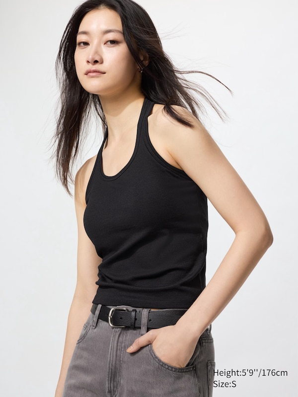 Бюстгальтер-Топ с открытой спиной и бретелью через шею Uniqlo, черный
Бюстгальтер-Топ с открытой спиной и бретелью через шею Uniqlo, черный