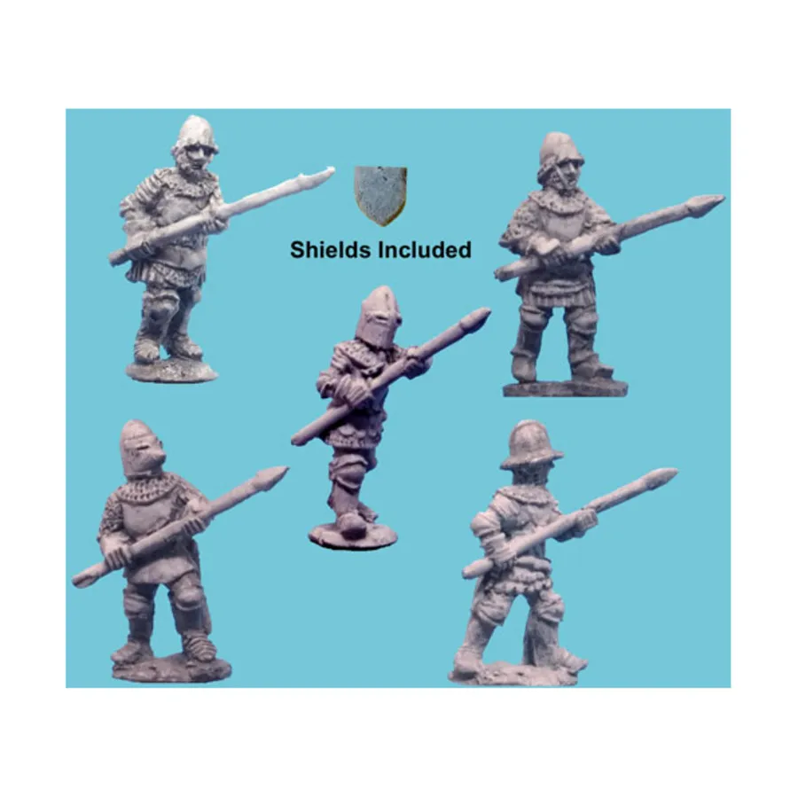 Французские рыцари — спешенные с короткими копьями, Hundred Years War - Crecy and Poitiers (15mm) (Old Glory) 
Французские рыцари — спешенные с короткими копьями, Hundred Years War - Crecy and Poitiers (15mm) (Old Glory)