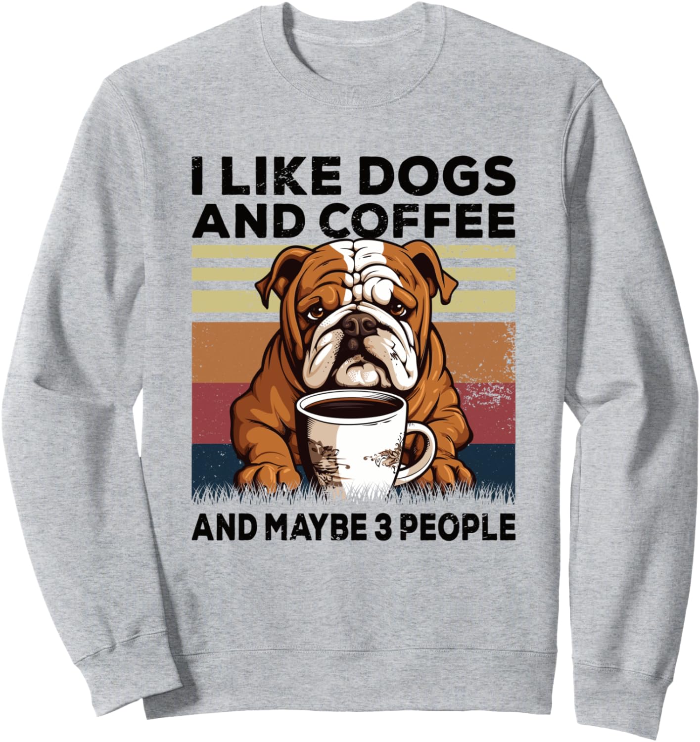 Мне нравятся собаки, кофе и, возможно, 3 человека. Толстовка с изображением бульдога и кофе Funny Saying I Animals & Fun I Ladies & Gentlemen, серый
Мне нравятся собаки, кофе и, возможно, 3 человека. Толстовка с изображением бульдога и кофе Funny Saying I Animals & Fun I Ladies & Gentlemen, серый