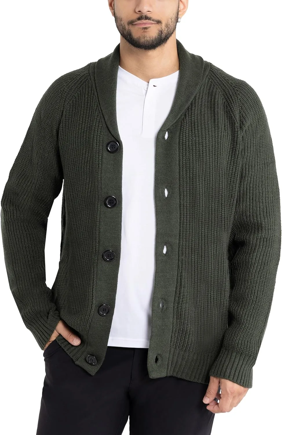 X RAY мужской кардиган, шаль воротник, кабельная вязка
X RAY мужской кардиган, шаль воротник, кабельная вязка