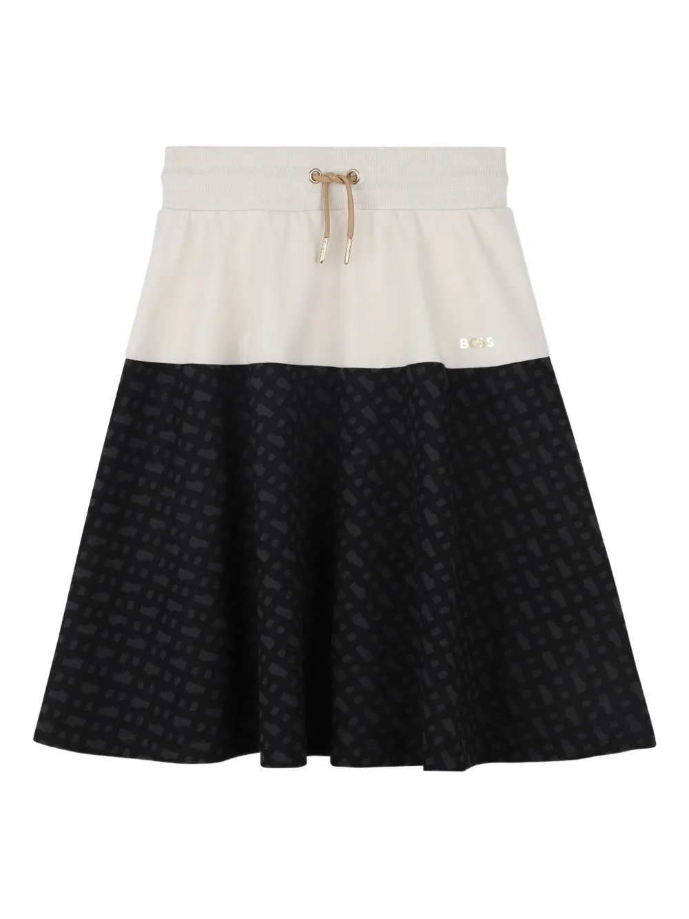 Расклешенная юбка с контрастной вставкой BOSS Kidswear, черный
Расклешенная юбка с контрастной вставкой BOSS Kidswear, черный