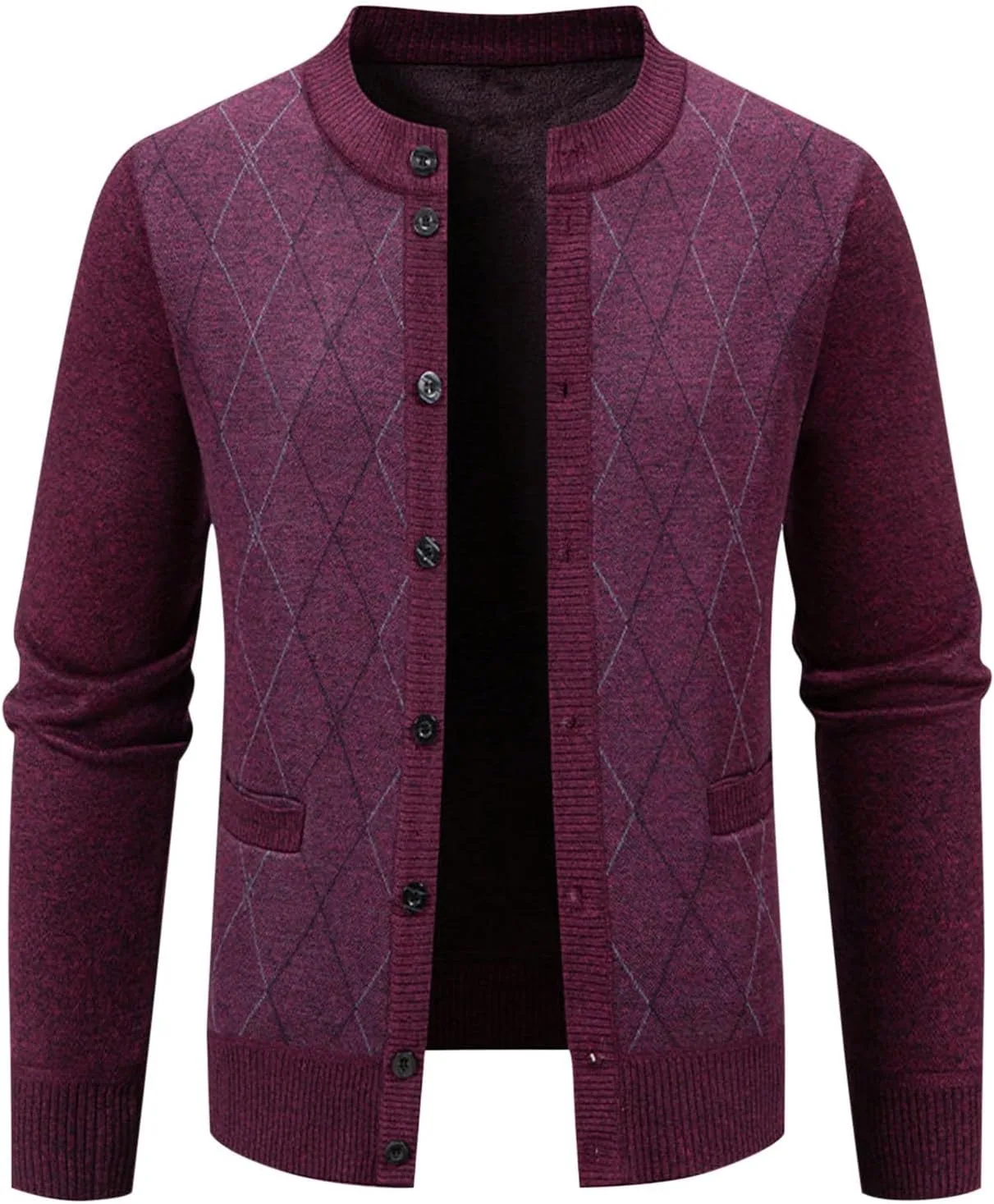 Мужской кардиган с длинным рукавом и пуговицами
Мужской кардиган с длинным рукавом и пуговицами