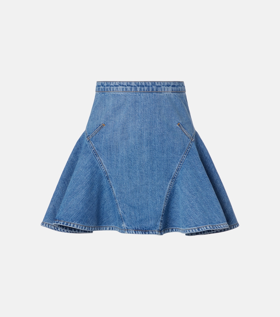 Мини-юбка из денима с оборками Givenchy, Medium Blue
Мини-юбка из денима с оборками Givenchy, Medium Blue