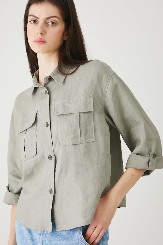 Льняная рубашка Medicine, зеленый
Льняная рубашка Medicine, зеленый