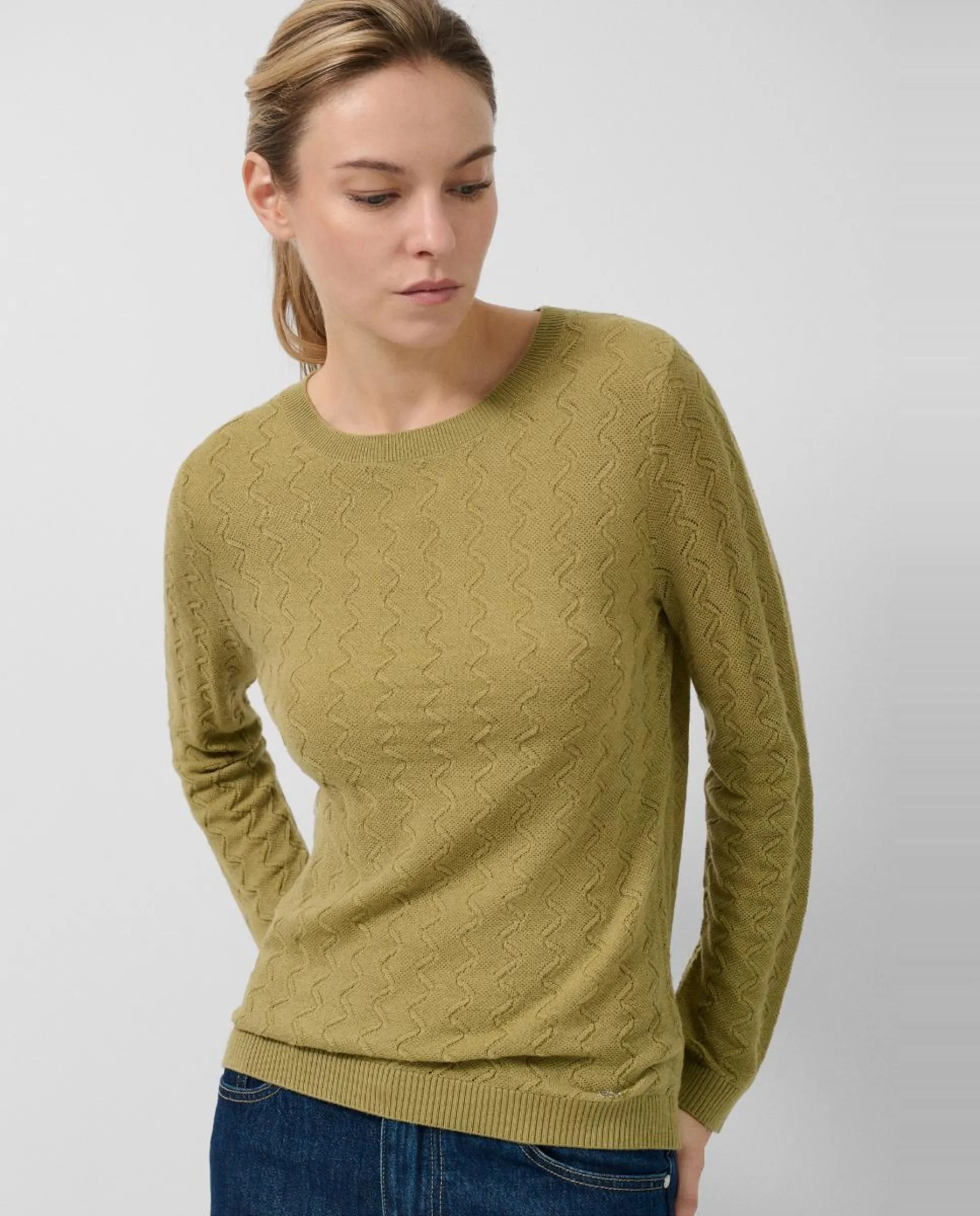 Женский джемпер с лодочкой в рубчик Roberto Verino, светло-зеленый
Женский джемпер с лодочкой в рубчик Roberto Verino, светло-зеленый