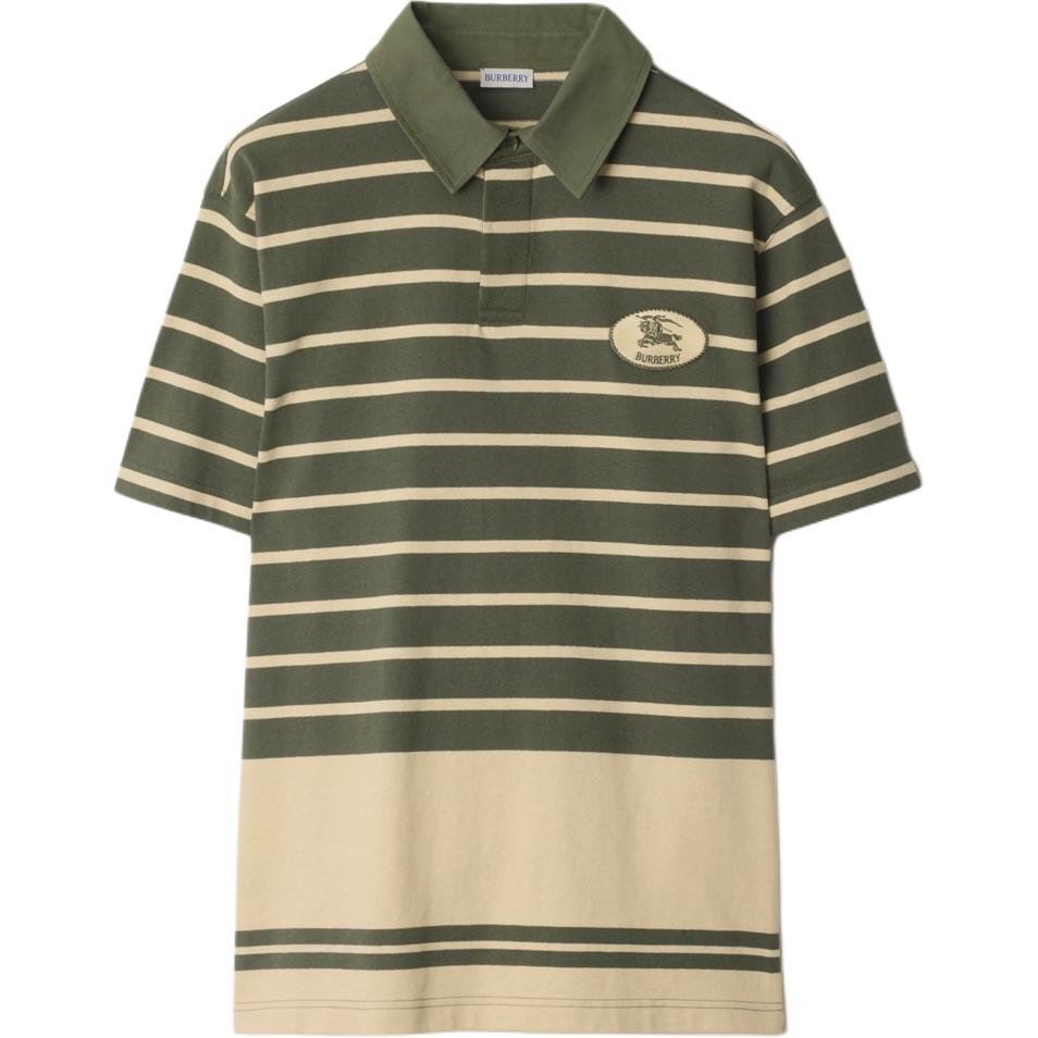 Поло из хлопка в полоску Burberry, зеленый
Поло из хлопка в полоску Burberry, зеленый